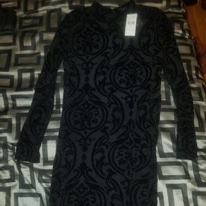 Black velvet like Fashion Nova dress
